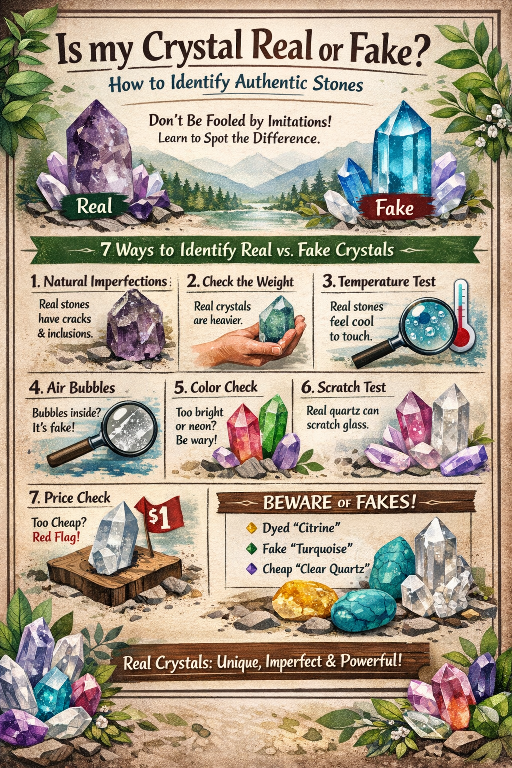 Is Your Crystal Real or Fake? A Beginner’s Guide to Identifying Authentic Stones