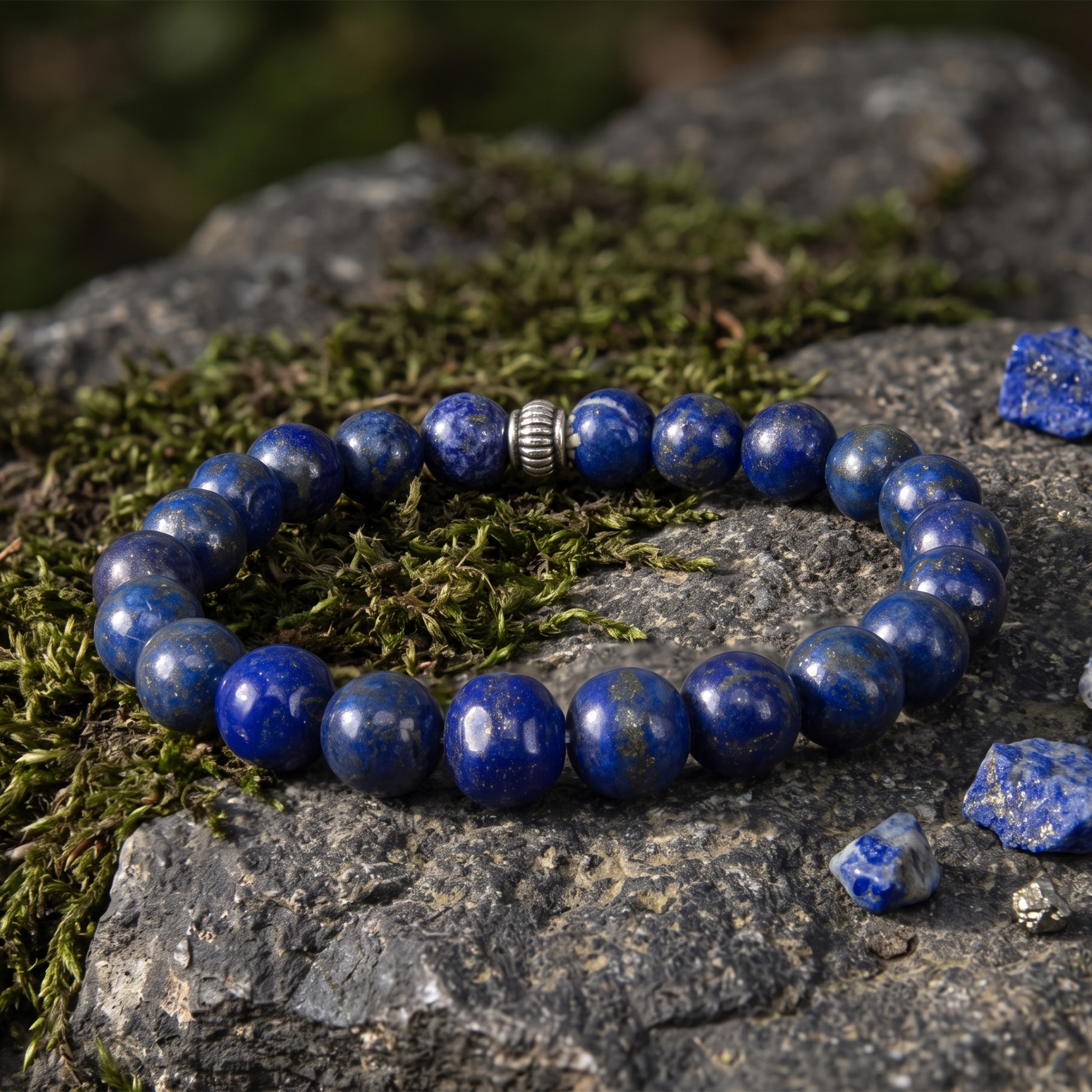 Lapis Lazuli Crystal Bracelet – Wisdom, Truth & Inner Confidence