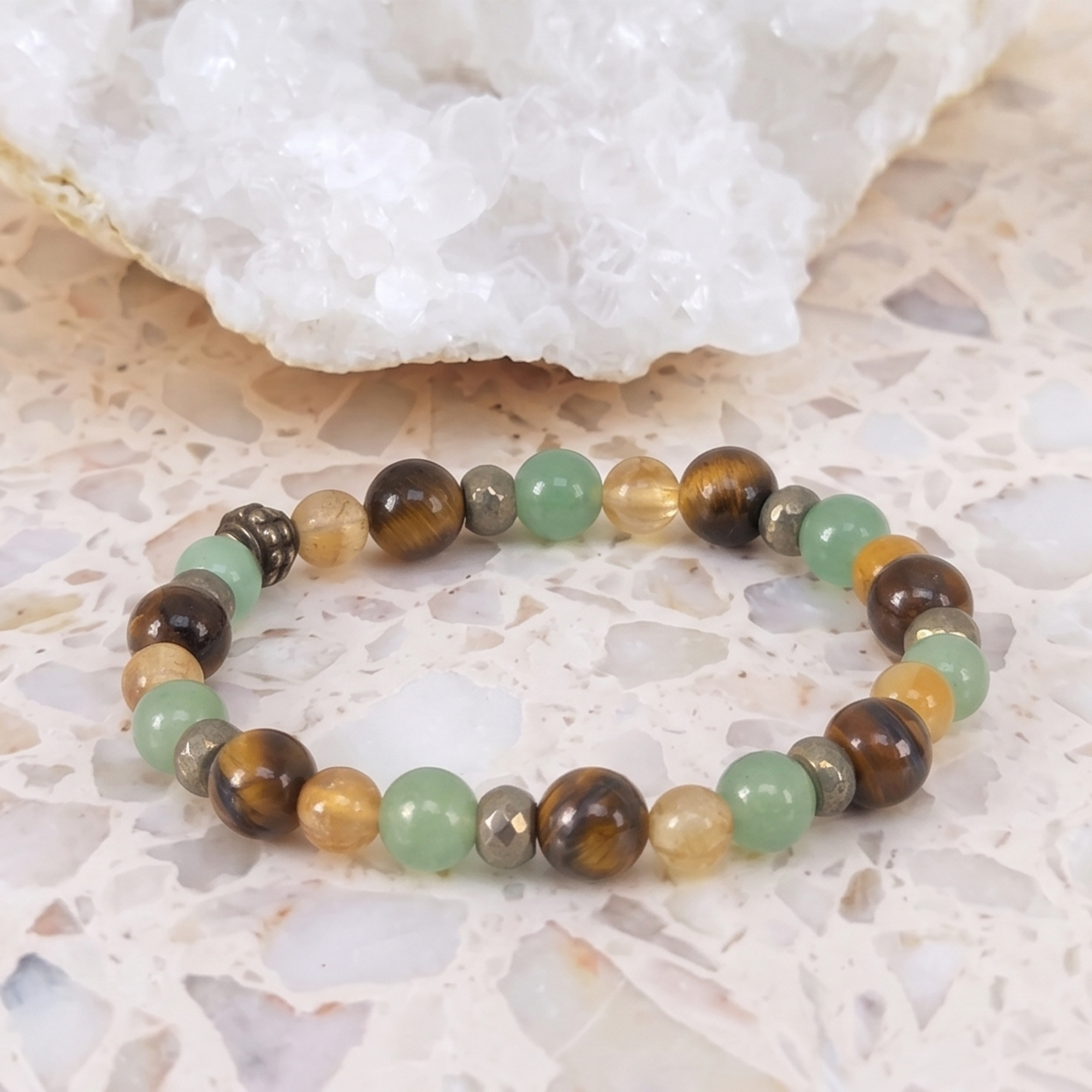 Seven Chakra Lava Stone Bracelet