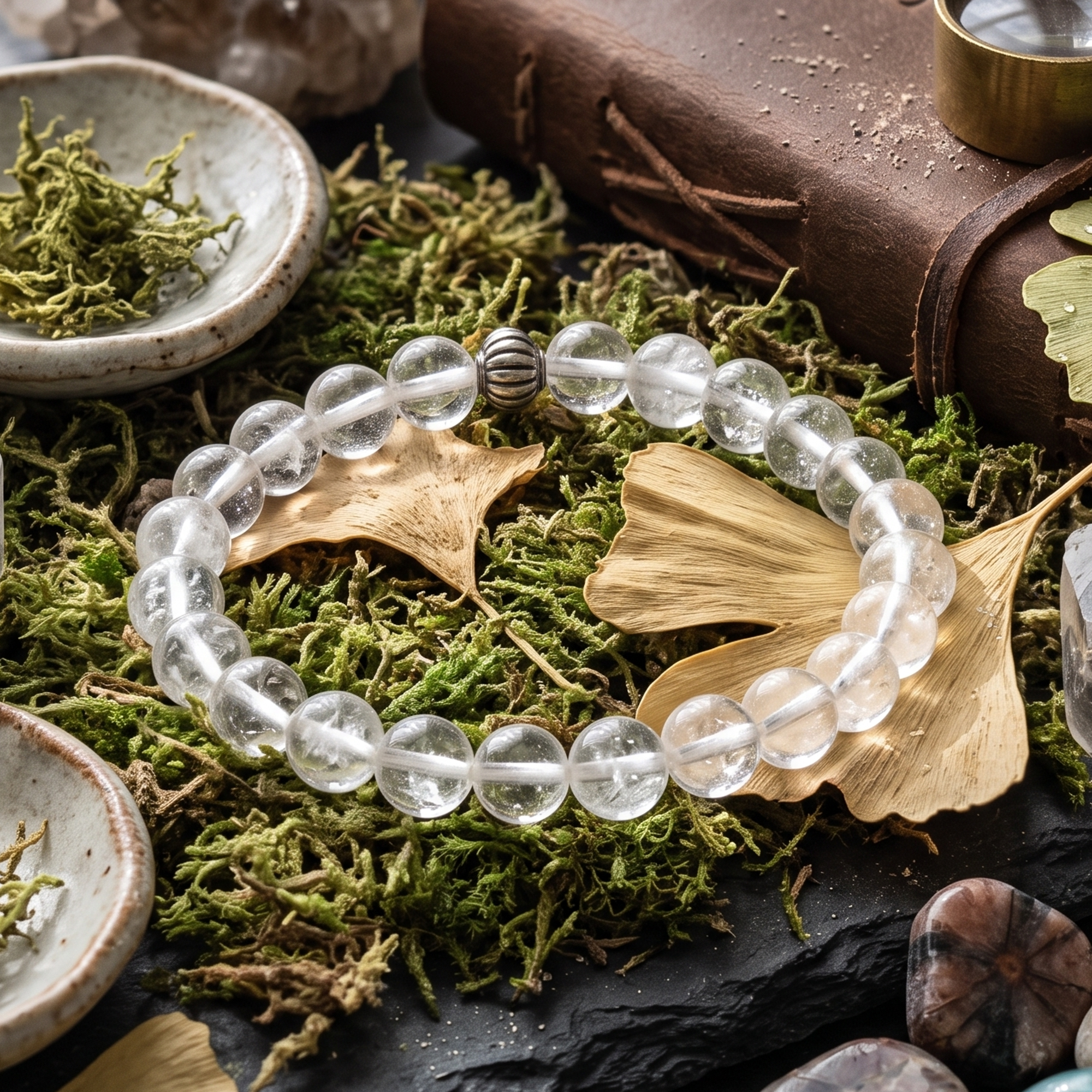 Clear Quartz Crystal Bracelet – Clarity, Energy & Balance