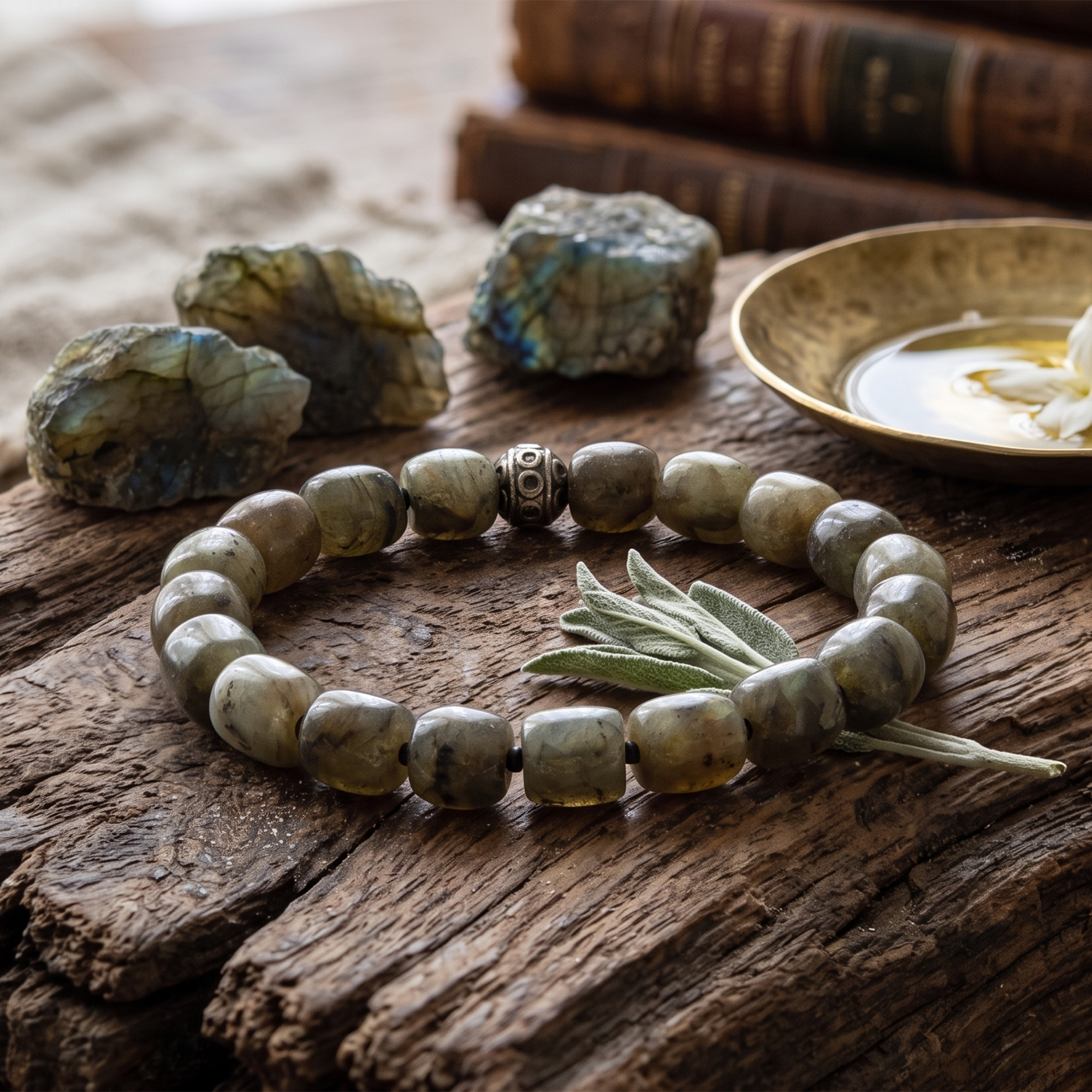 Labradorite Crystal Bracelet – Intuition, Transformation & Protection