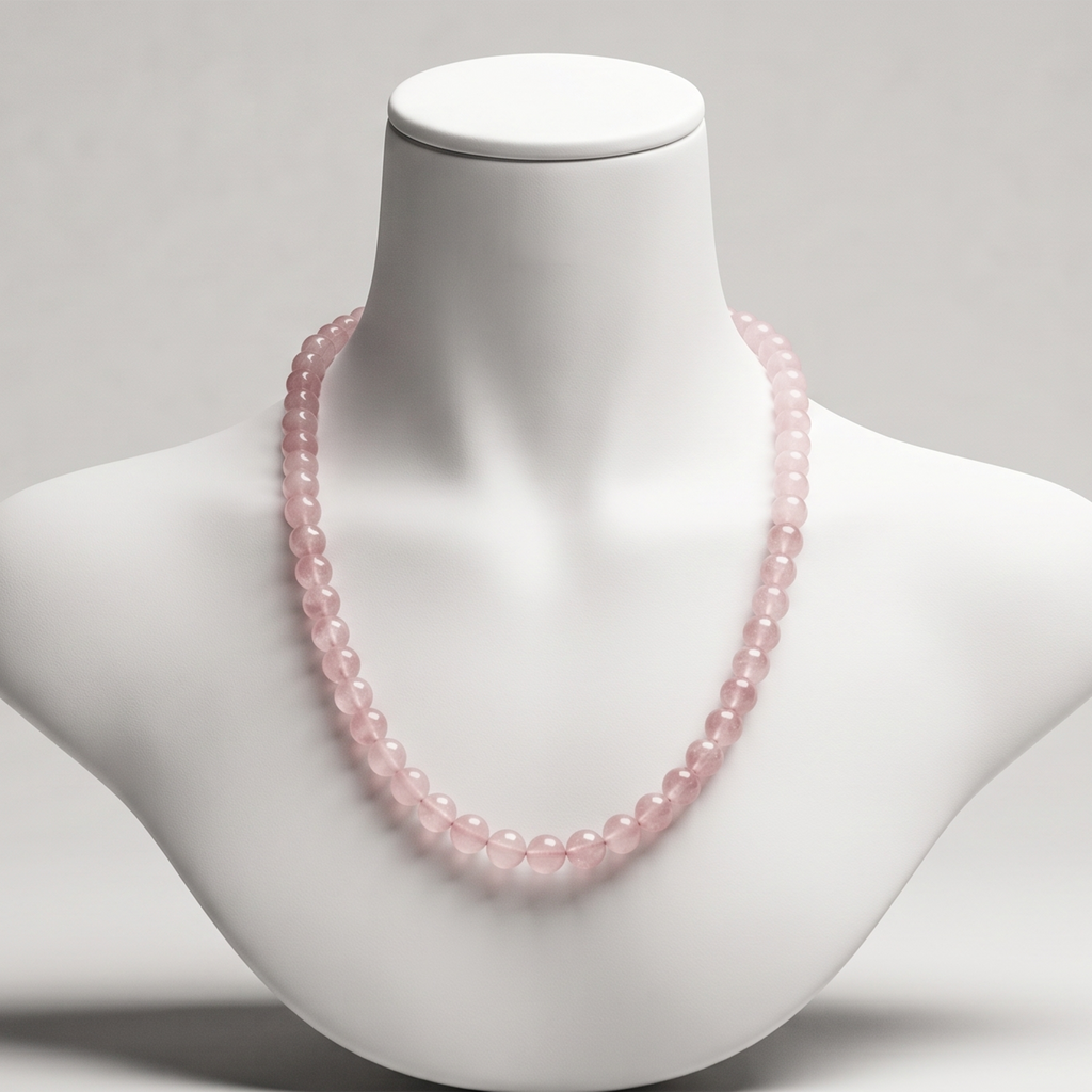 Rose Quartz Crystal Necklace – Love, Compassion & Emotional Healing