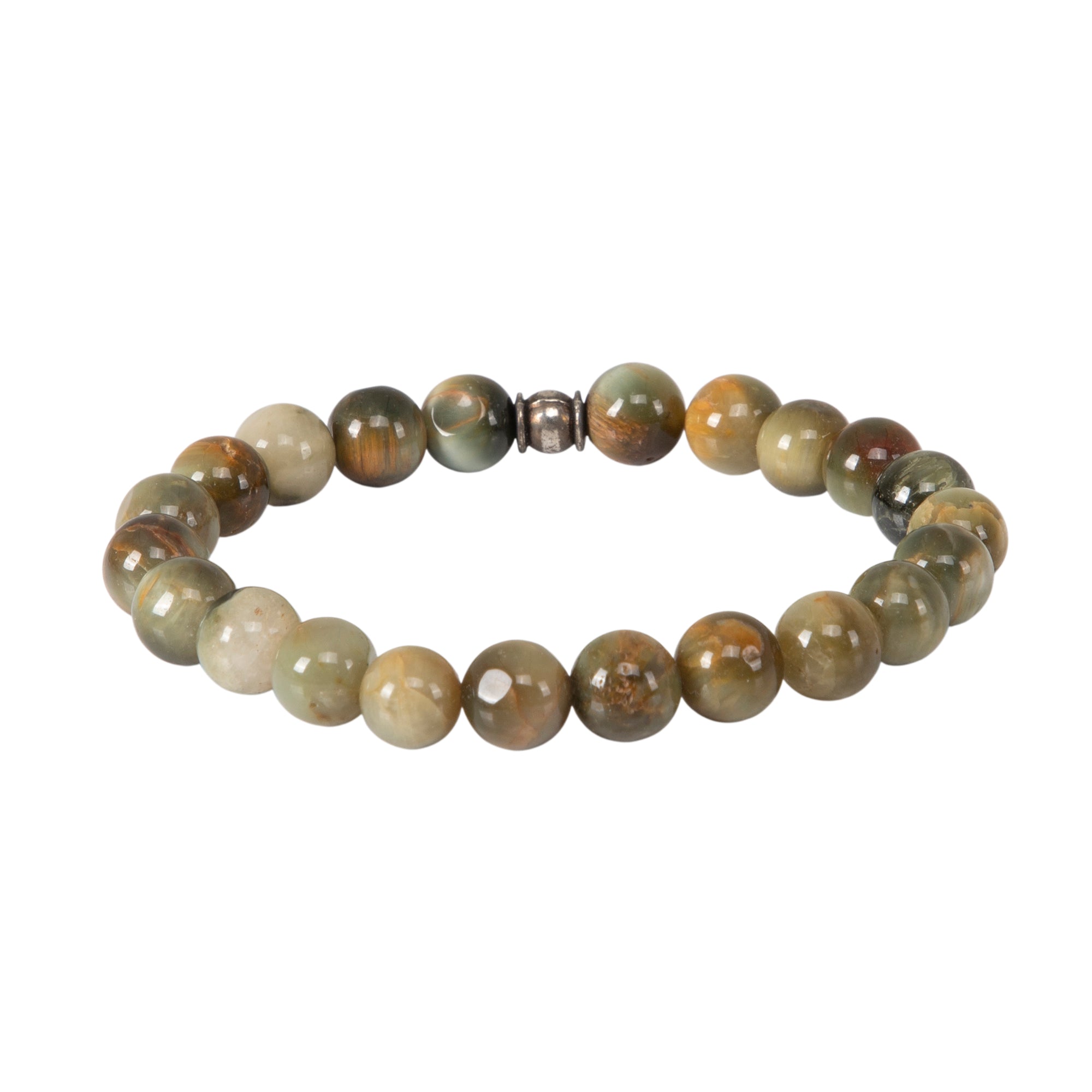 Earth-Tone Cat's Eye Crystal Bracelet – Protection & Inner Balance