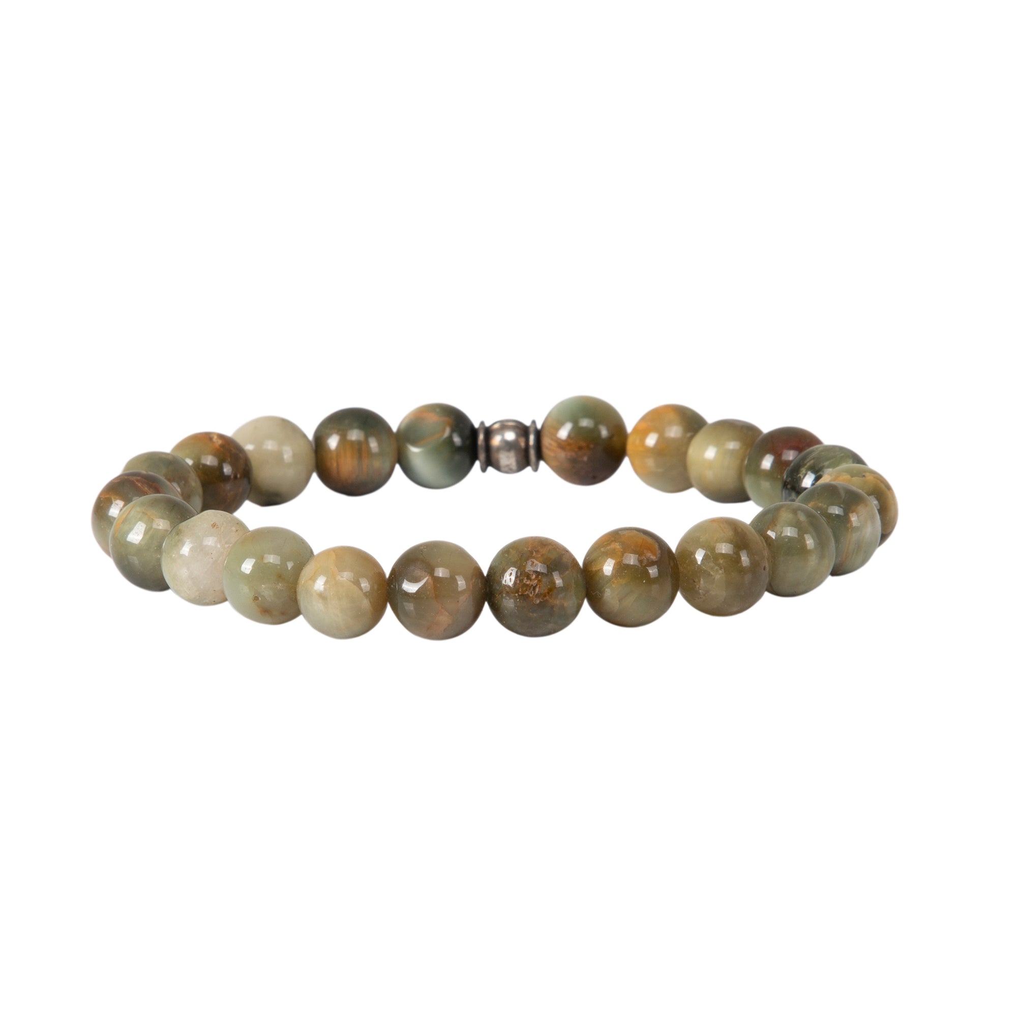 Earth-Tone Cat's Eye Crystal Bracelet – Protection & Inner Balance