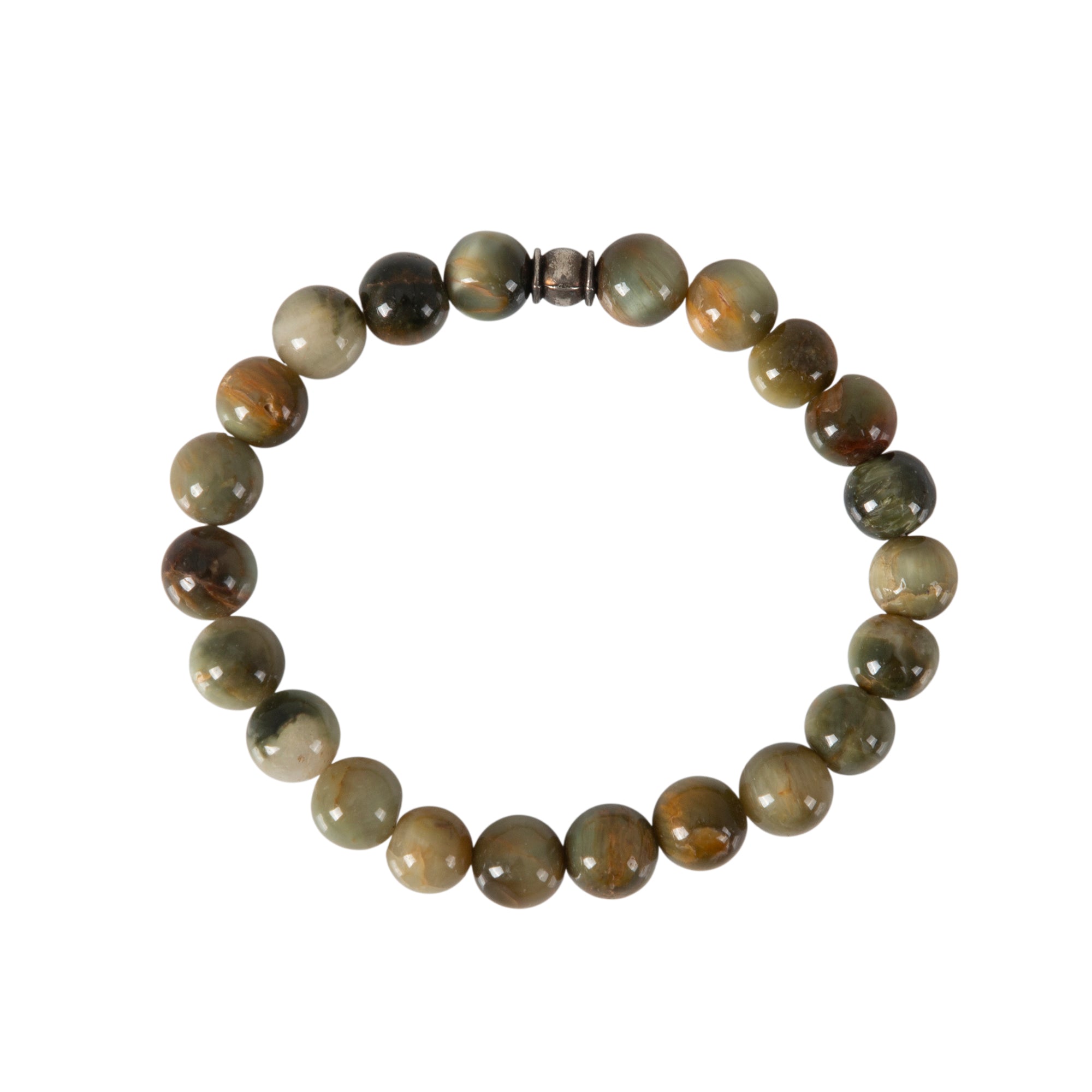 Earth-Tone Cat's Eye Crystal Bracelet – Protection & Inner Balance