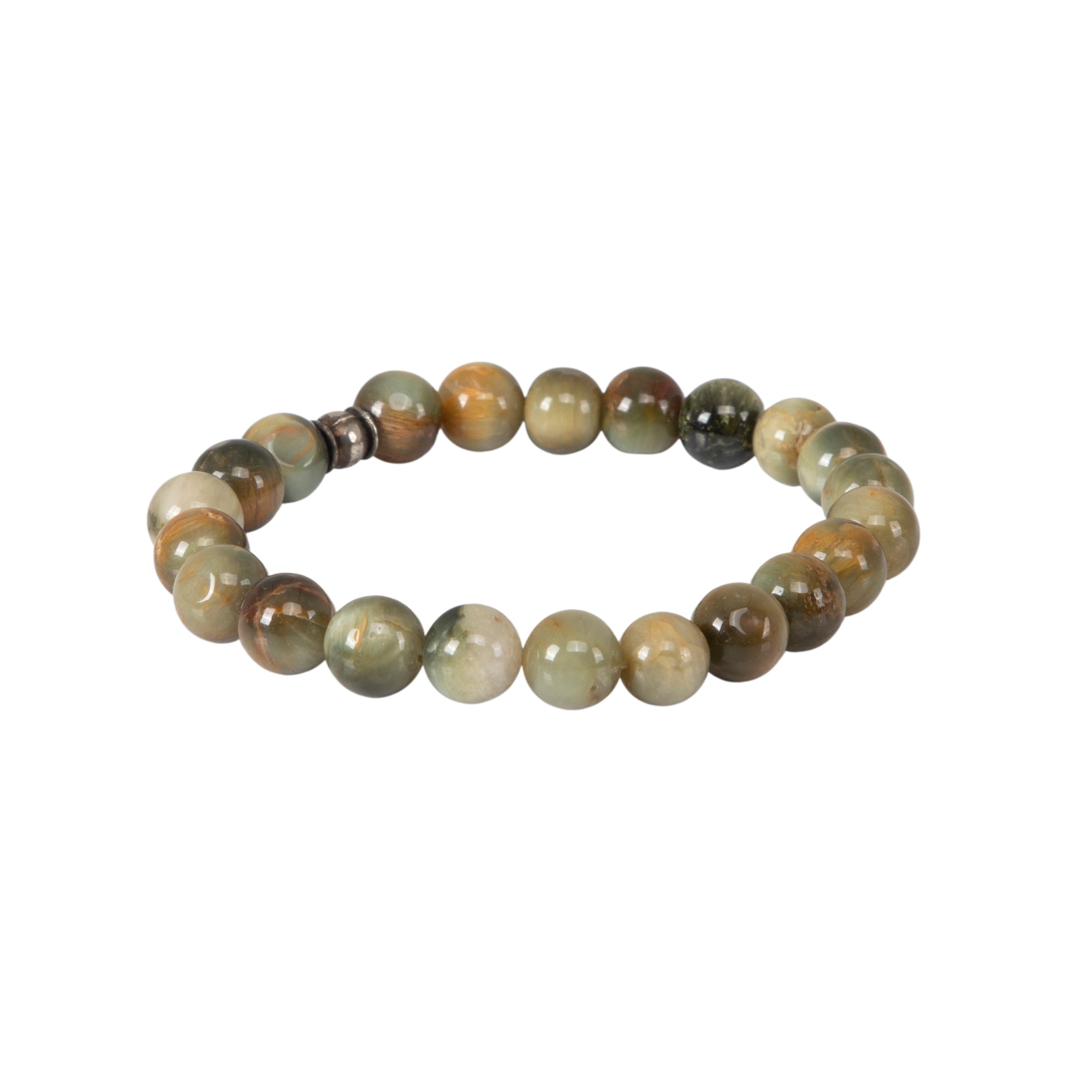 Earth-Tone Cat's Eye Crystal Bracelet – Protection & Inner Balance
