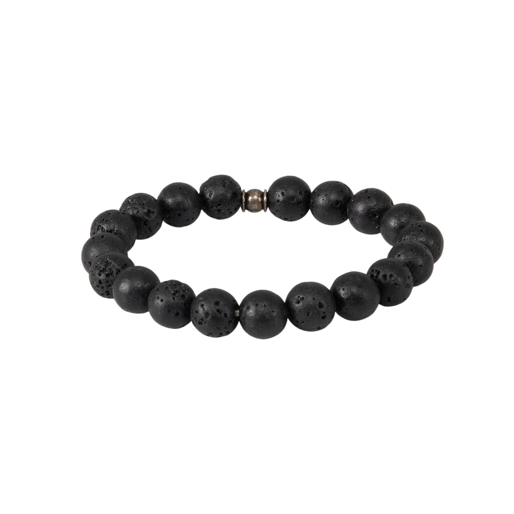 Lava Stone Crystal Bracelet – Grounding, Strength & Essential Oil Diffuser