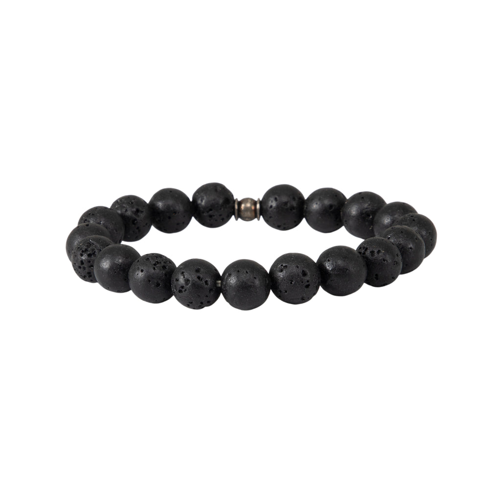 Lava Stone Crystal Bracelet – Grounding, Strength & Essential Oil Diffuser