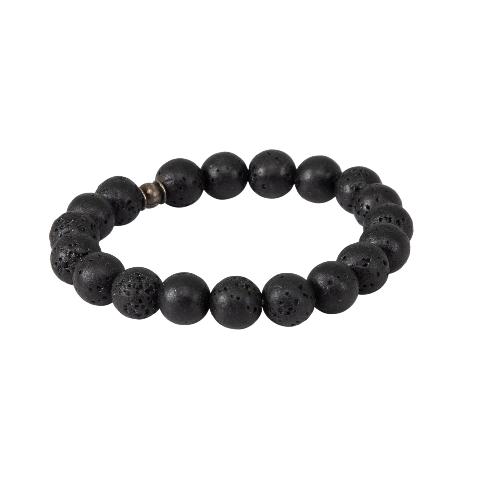 Lava Stone Crystal Bracelet – Grounding, Strength & Essential Oil Diffuser