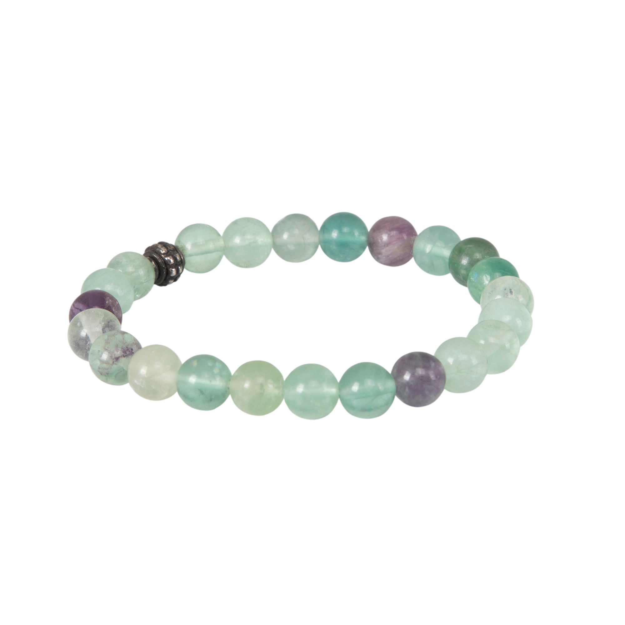 Rainbow Fluorite Crystal Bracelet – Clarity, Focus & Emotional Balance