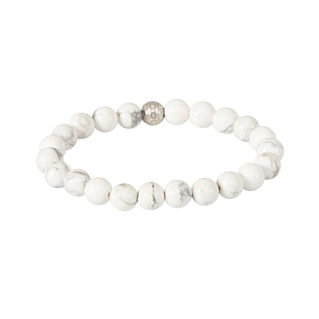 Howlite Crystal Bracelet – Calm, Patience & Inner Peace