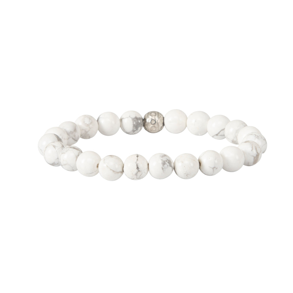 Howlite Crystal Bracelet – Calm, Patience & Inner Peace
