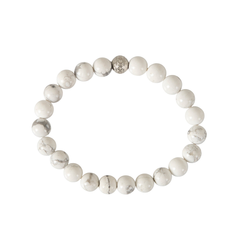 Howlite Crystal Bracelet – Calm, Patience & Inner Peace