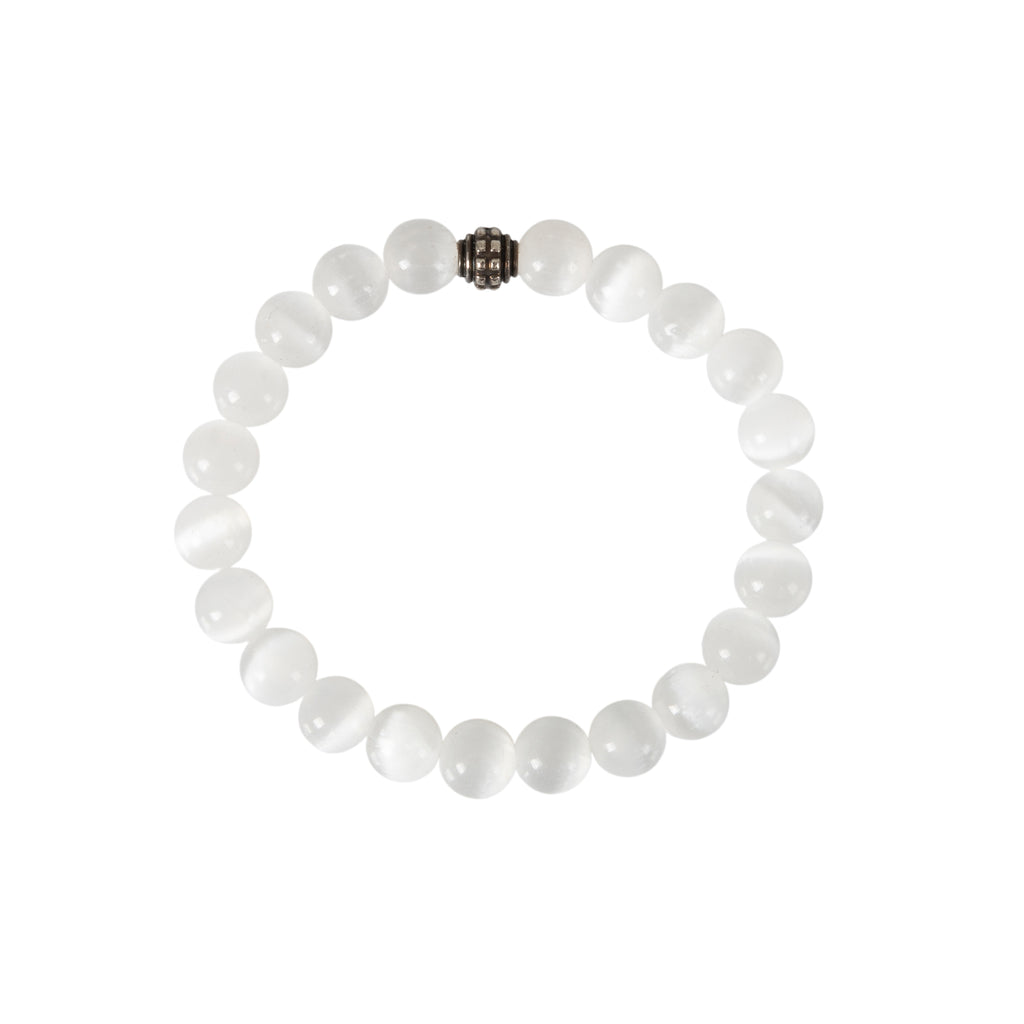 Selenite Crystal Bracelet – Clarity, Peace & Positive Energy
