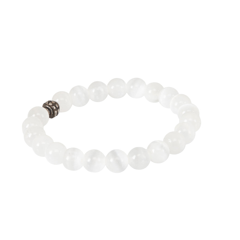 Selenite Crystal Bracelet – Clarity, Peace & Positive Energy