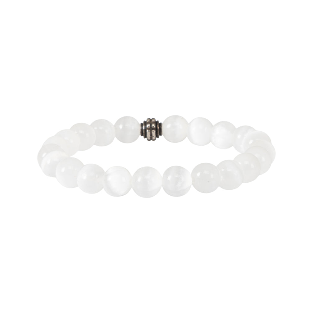 Selenite Crystal Bracelet – Clarity, Peace & Positive Energy