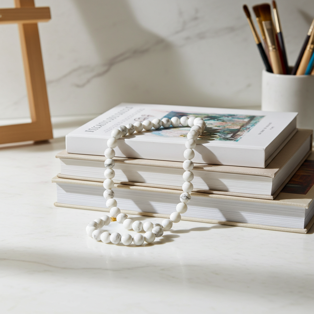 White Howlite Harmony Necklace