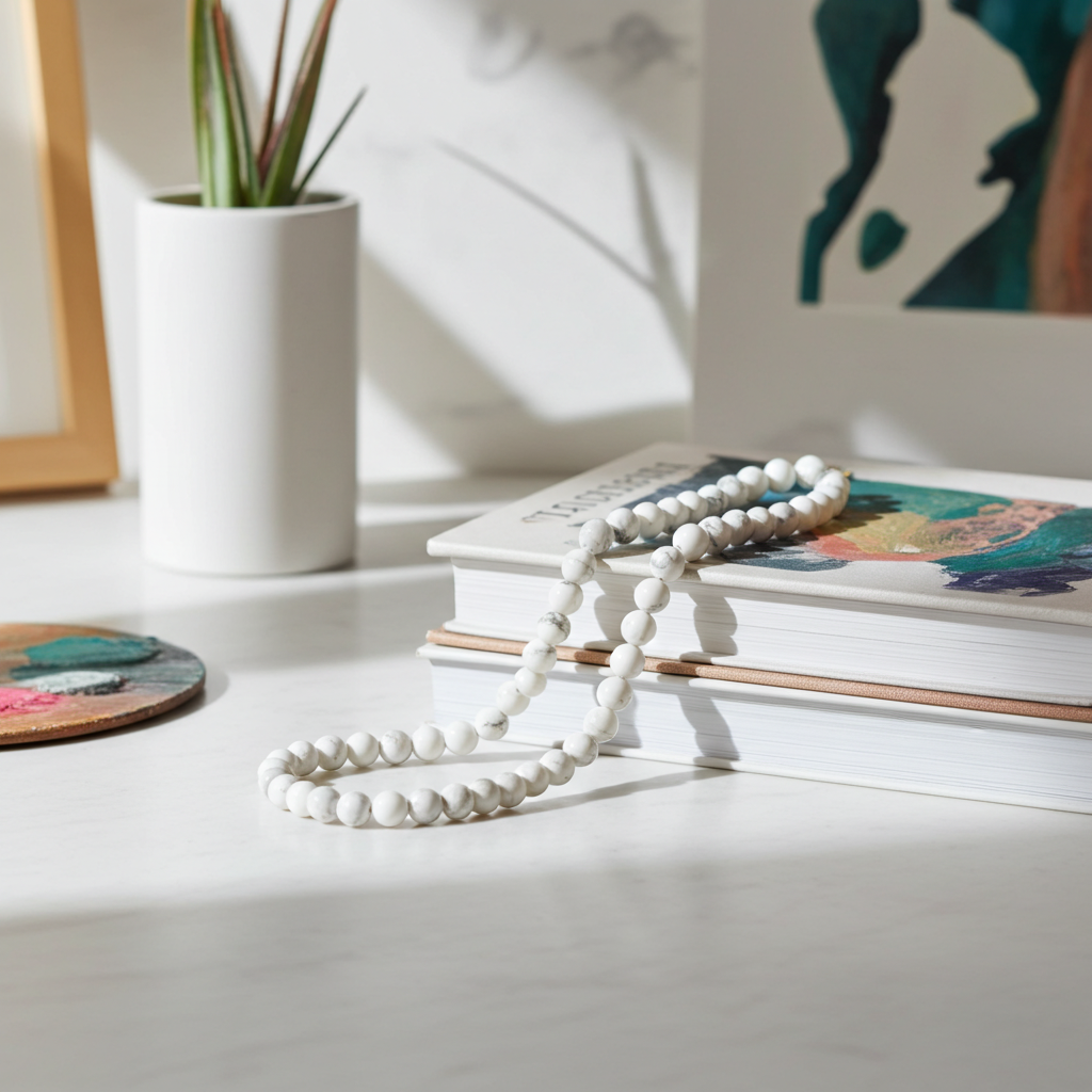 White Howlite Harmony Necklace